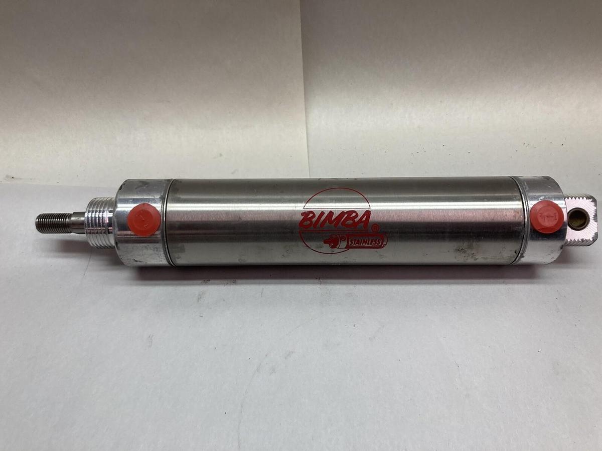 Used Bimba,316-DXP,Stainless Pneumatic Cylinder