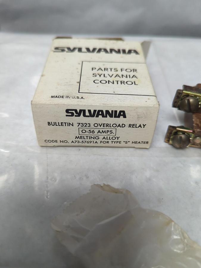 SYLVANIA,A73-57691A,OVERLOAD RELAY 0-56 AMPS NOS