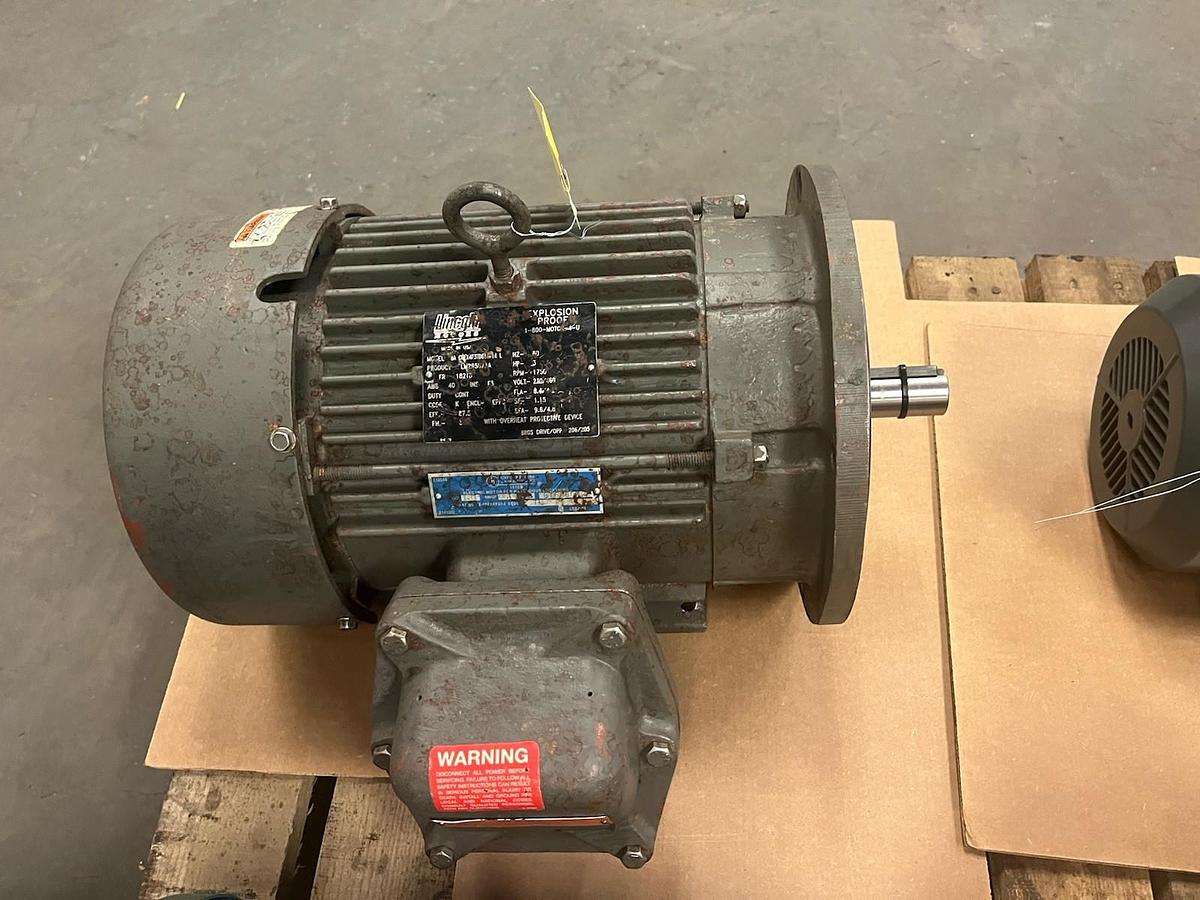 Used LINCOLN,3HP,EXPLOSION PROOF MOTOR 1760RPM 182TD 3PH 230/460V