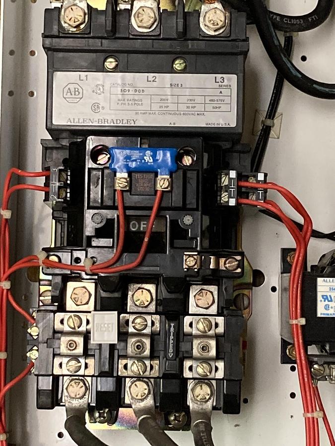 Used Allen-Bradley,2100 2112B,Size 3 Fused MCC 32 INCH Starter Feeder Bucket