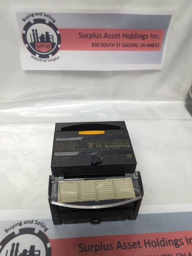 Used GE FANUC,IC200MDD844J,OUTPUT MODULE WITH IC200CHS002L I/O CARRIER PRE-OWNED