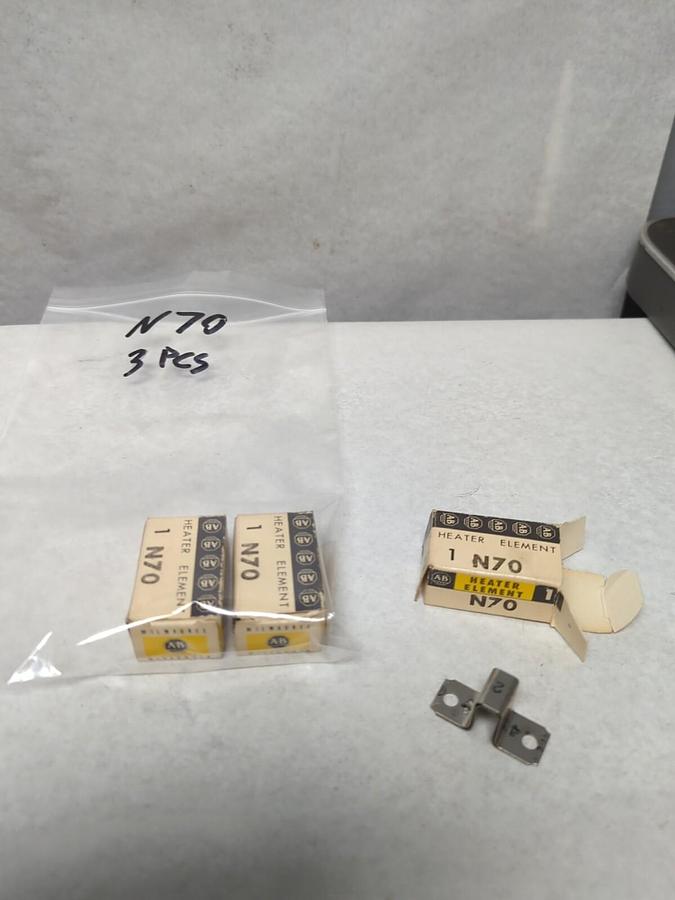 ALLEN BRADLEY,N70,OVERLOAD RELAY HEATER ELEMENT LOT OF 3 NOS