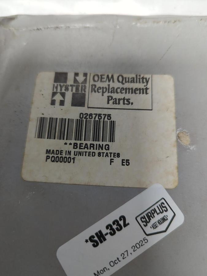 HYSTER,0267575,BEARING SKF FA122418 NOS