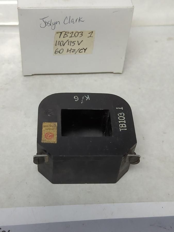 Used JOSLYN CLARK,TB103-1,COIL 110/115V 60HZ/CY PRE-OWNED