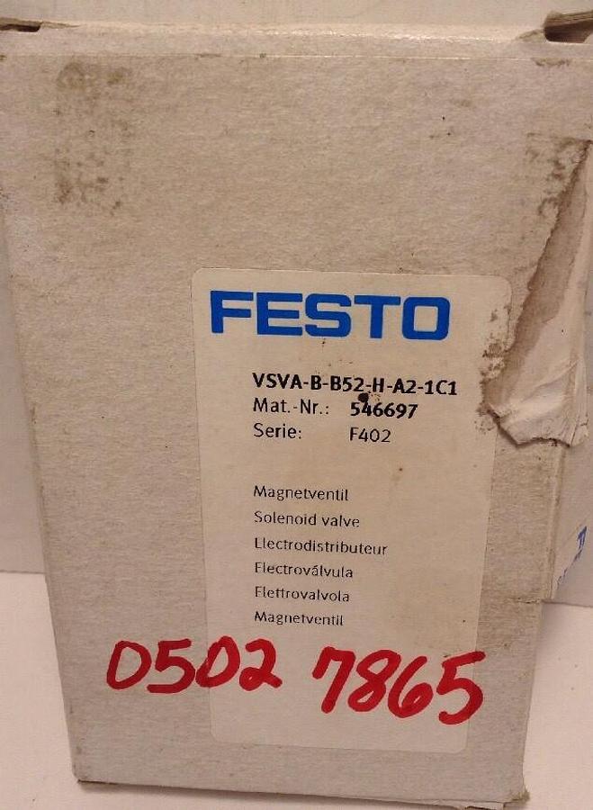 Festo,VSVA-B-B52-H-A2-1C1, Solenoid Valve