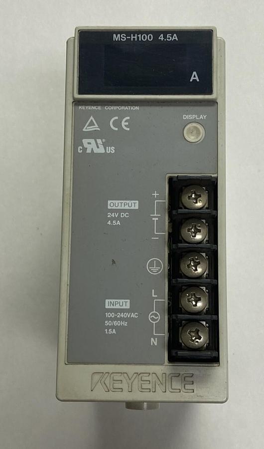 Used KEYENCE,MS-H100,POWER SUPPLY 4.5AMP