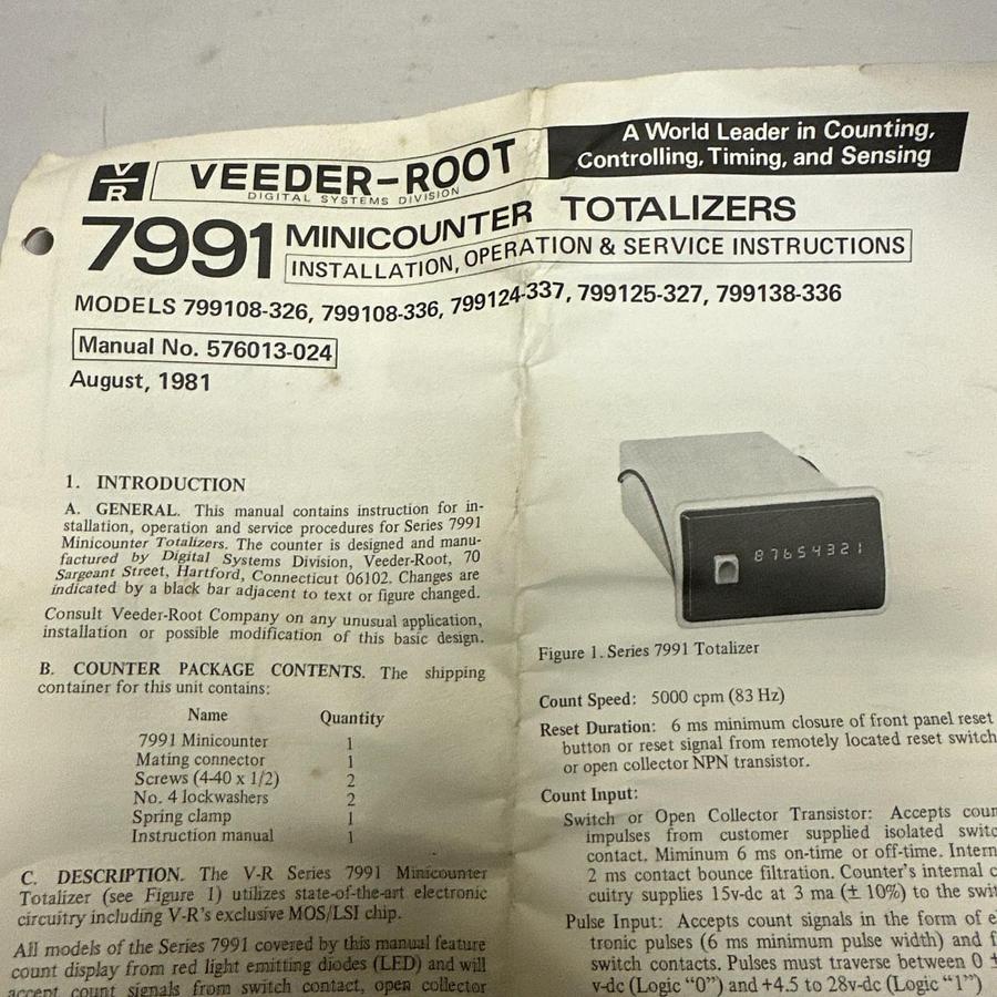 Veeder-Root,799125-327,Mini Counter