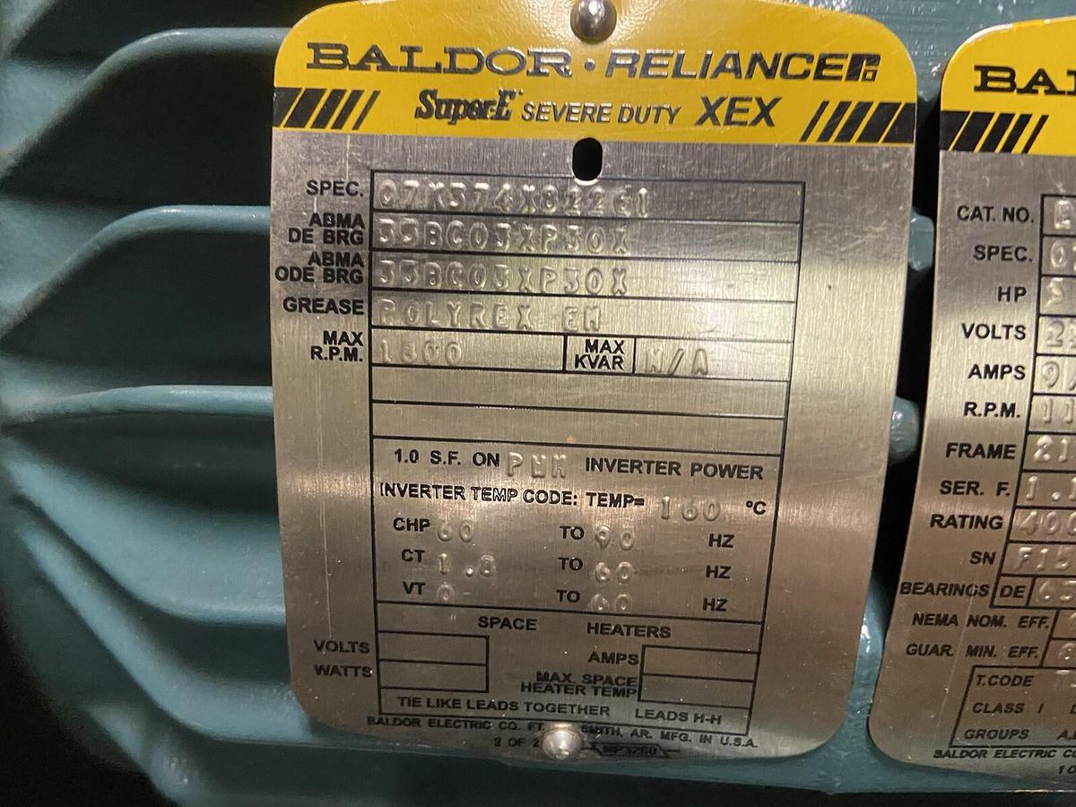 BALDOR,ECP3764T,3HP SUPER E SEVERE DUTY MOTOR 1165RPM 213T