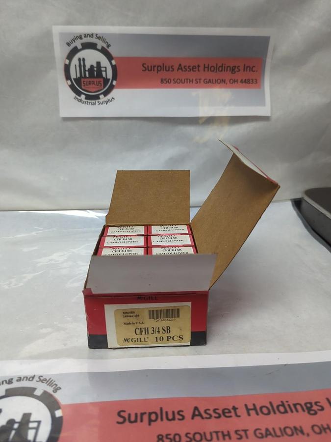 MCGILL,CFH 3/4SB,CAM FOLLOWER 3/4 INCH LOT OF 10 NOS