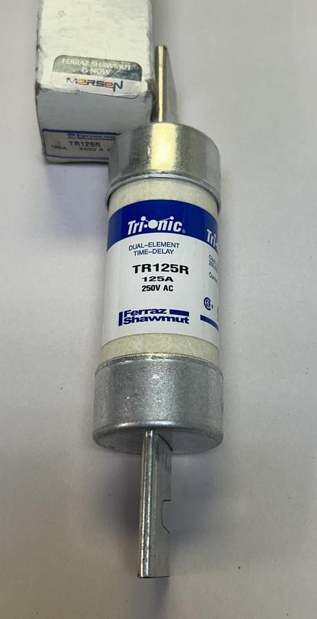 FERRAZ SHAWMUT MERSEN,TR125R,FUSE 125A 250V NOS