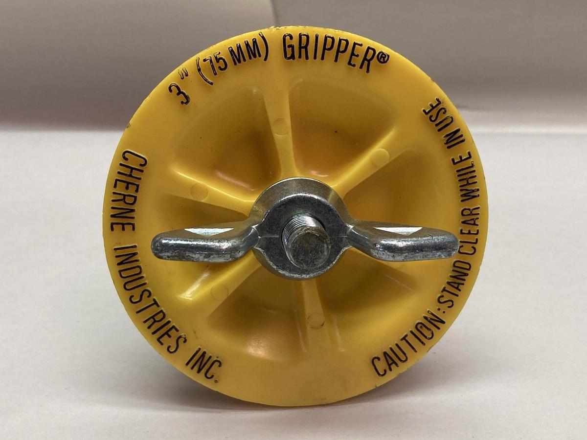 Used Cherne Gripper,3 Inch 75MM,Mechanical Drain Pipe Plug