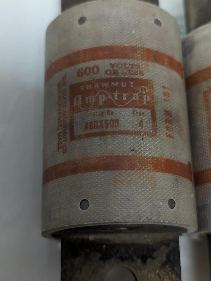 Used SHAWMUT,A60X500,AMP-TRAP FUSE LOT OF 3