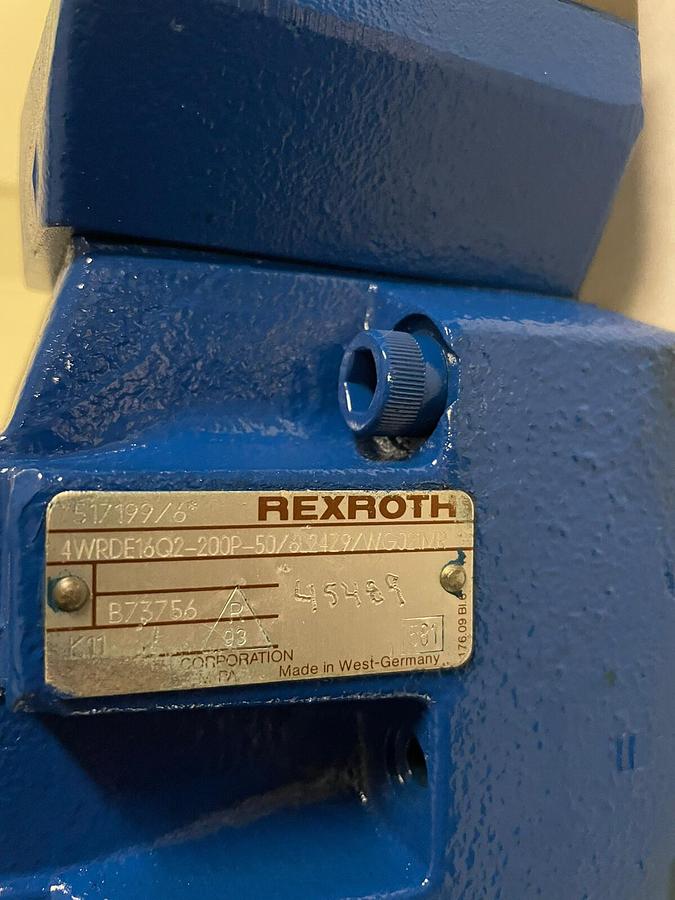 Used REXROTH,4WRDE16Q2-200P-50/6L24Z9/WG021MP,SERVO PROPORTIONAL VALVE