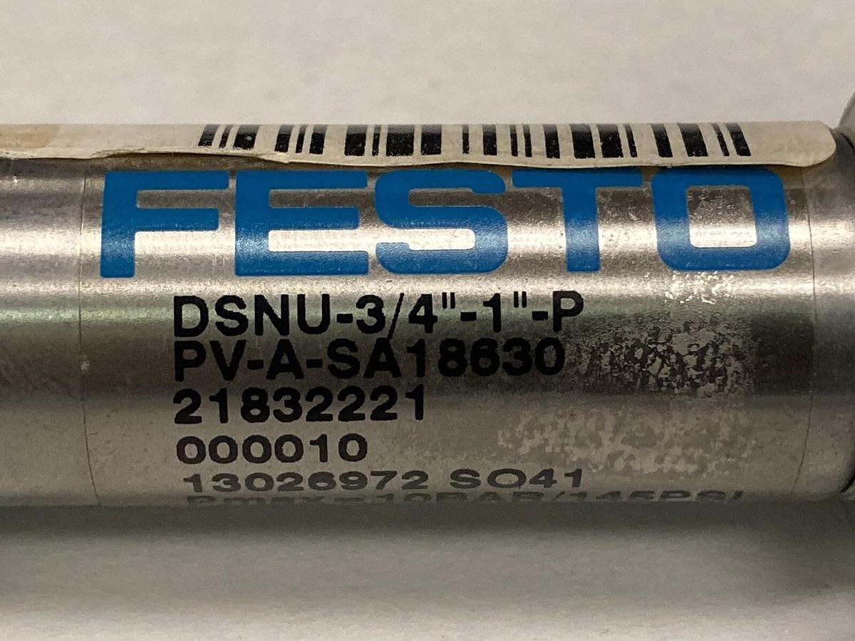 Festo,DSNU-3/4 IN -1 IN-P,Round Cylinder