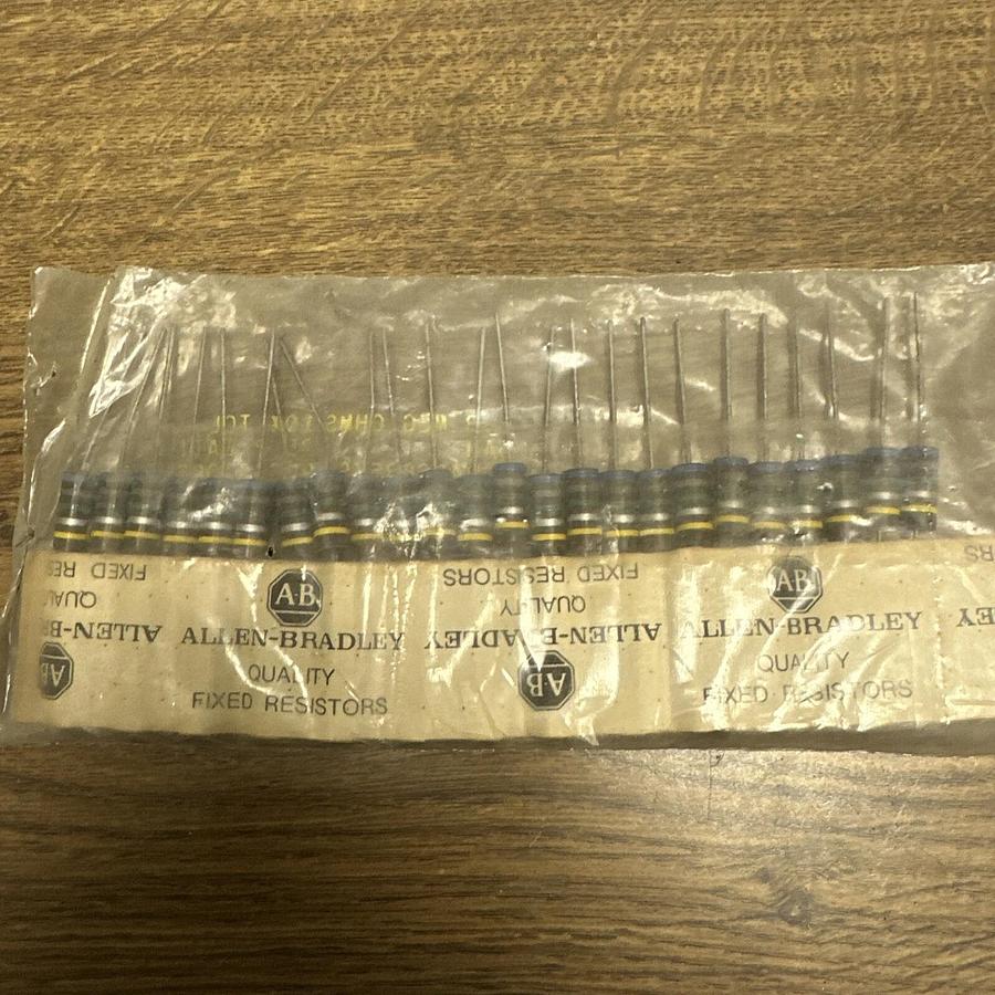 Used Allen Bradley,RCR42G685KS,Resistors 2 Watt 6.8 Meg Ohms Pack of 25