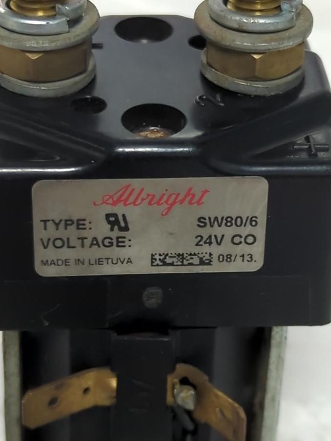 Used ALLRIGHT,SW80/6,SINGLE ACTING CONTACTOR 24V CO PRE-OWNED