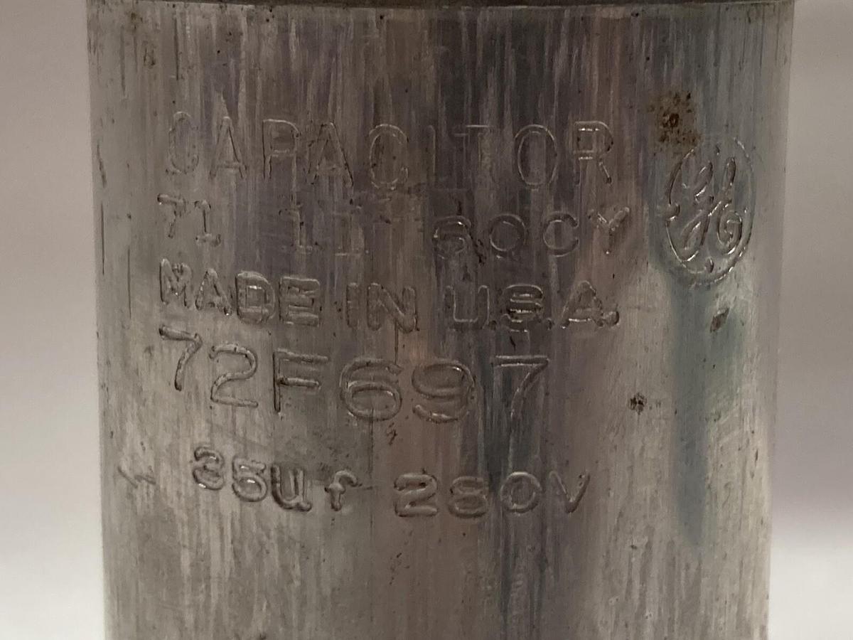 Used General Electric,72F697,Capacitor 60Cy 35Uf