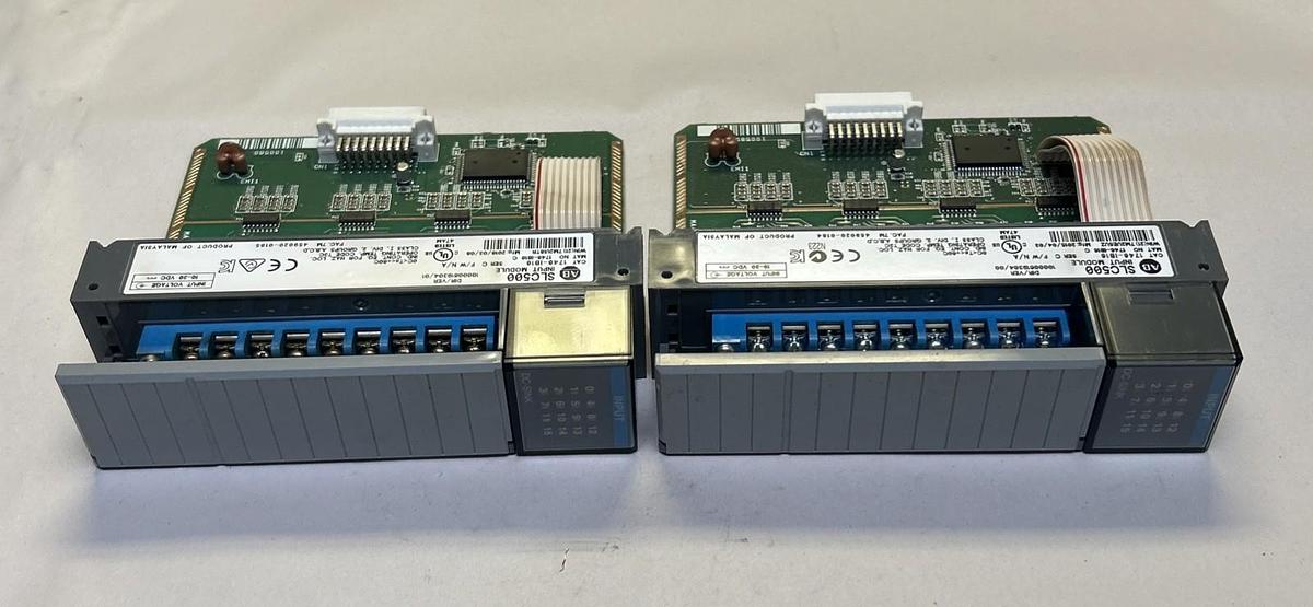 Used ALLEN BRADLEY,1746-IB16,SLC500 INPUT MODULE LOT OF 2