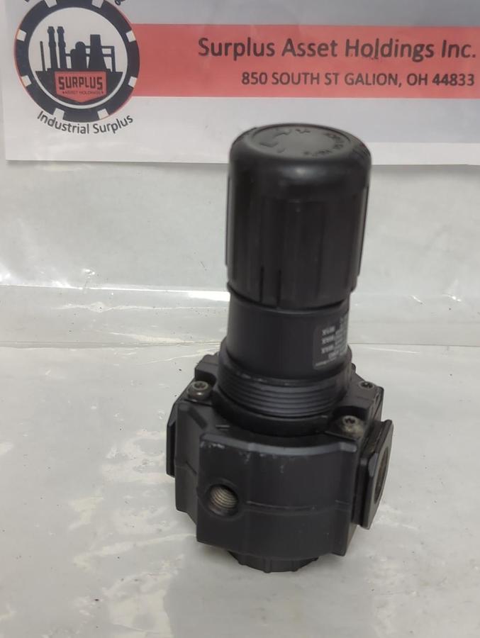 Used NORGREN,R74G-4AK-RMG,PRESSURE REGULATOR 300PSIG 21 BAR PRE-OWNED
