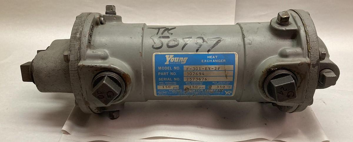 Used Young Radiator Company,F-301-EY-2P,Heat Exchanger 150psi