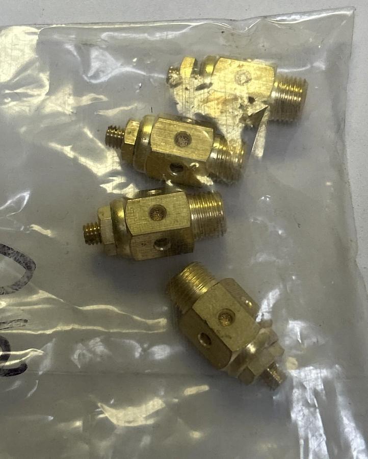 DIXON,SCM18,BRASS SPEED CONTROL MUFFLER 1/8" NPT 300 PSI LOT OF 4 NOS