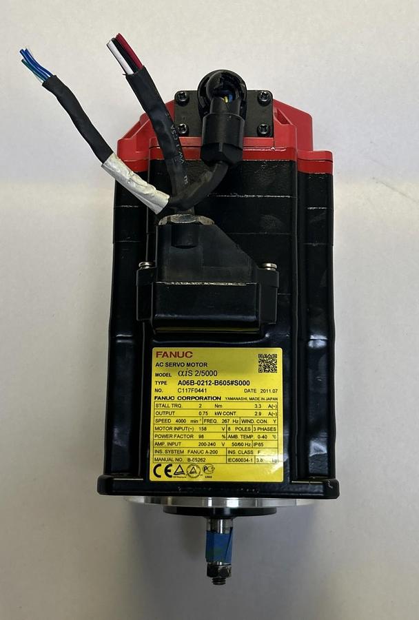 Used FANUC,A06B-0212-B605#S000,AC SERVO MOTOR 4000RPM