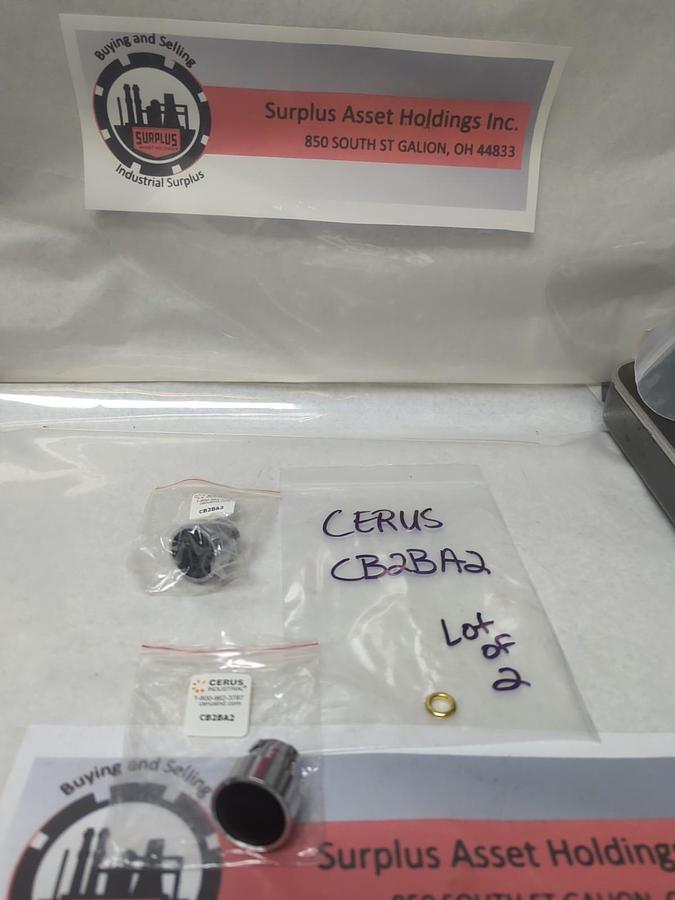 CERUS,CB2BA2,BLACK PUSHBUTTON LOT OF 2 NOS