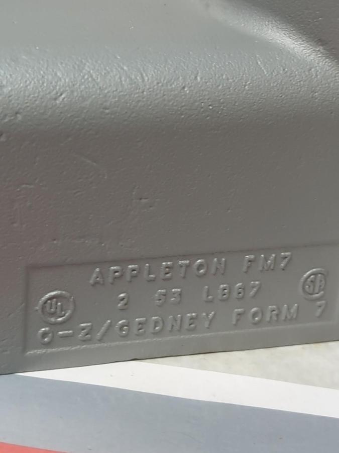 EMERSON,APP LB67-SA,TYPE LB ALUMINUN FM7 CONDUIT BODY 2 INCH NOS