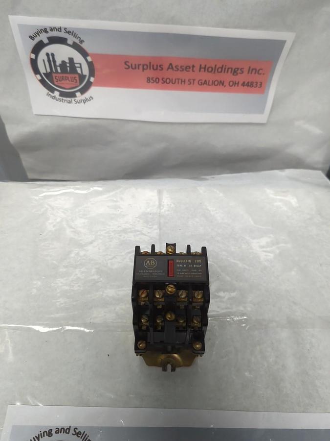 Used ALLEN BRADLEY,700-N800A1,SERIES B CONTROL RELAY PRE-OWNED