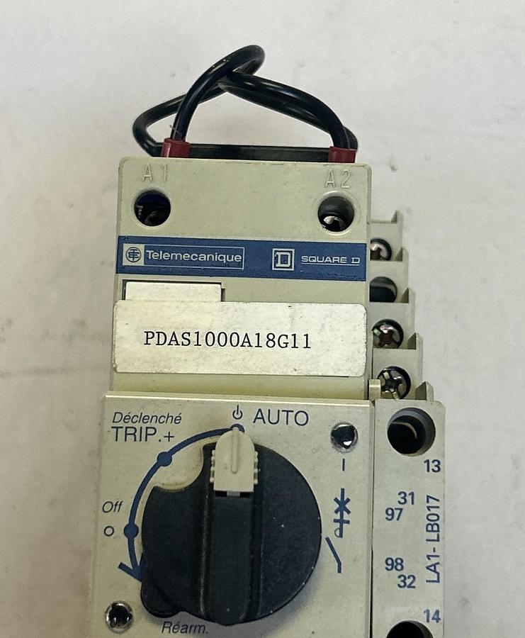 Used TELEMECANIQUE,LB1LB03P17,OVERLOAD RELAY PROTECTION MODULE