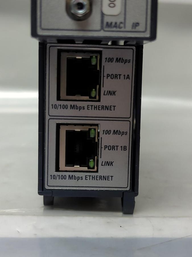 Used GE FANUC,IC695ETM001-ER,RX3i ETHERNET MODULE 10/100BITS W/SWITCH PRE-OWNED