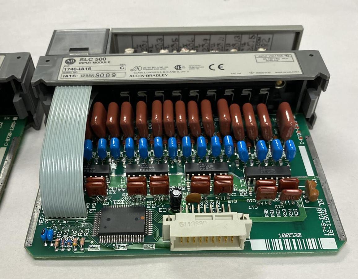 Used Allen-Bradley,1746-IA16,SER C SLC500 Input Module LOT OF 2