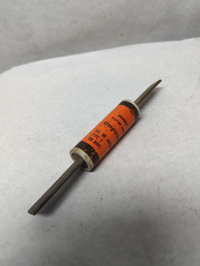 Used CHASE SHAWMUT,A6Y100,AMP-TRAP 100 AMP FUSE PRE-OWNED