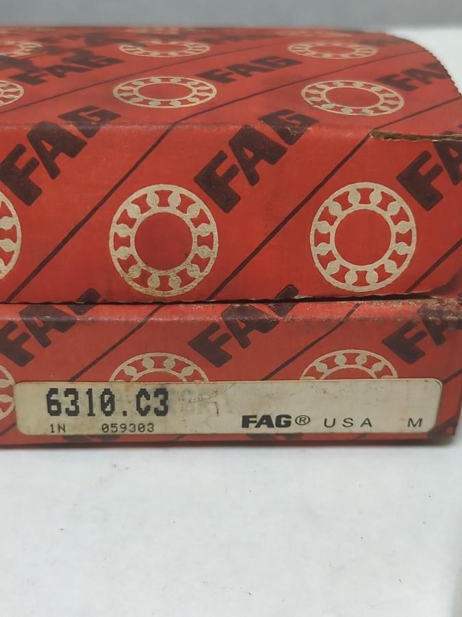 FAG,6310.C3,DEEP GROOVE BALL BEARING NOS