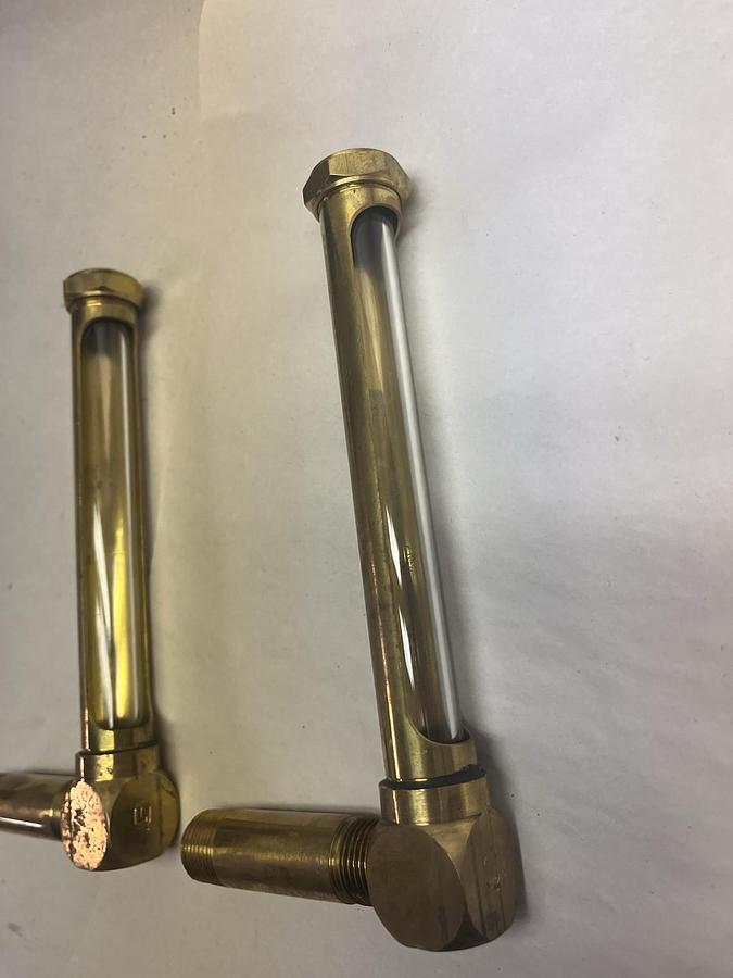 UNBRANDED,5",Sight Glass Oiil Level Indicator 5/8" NPT lot of 2