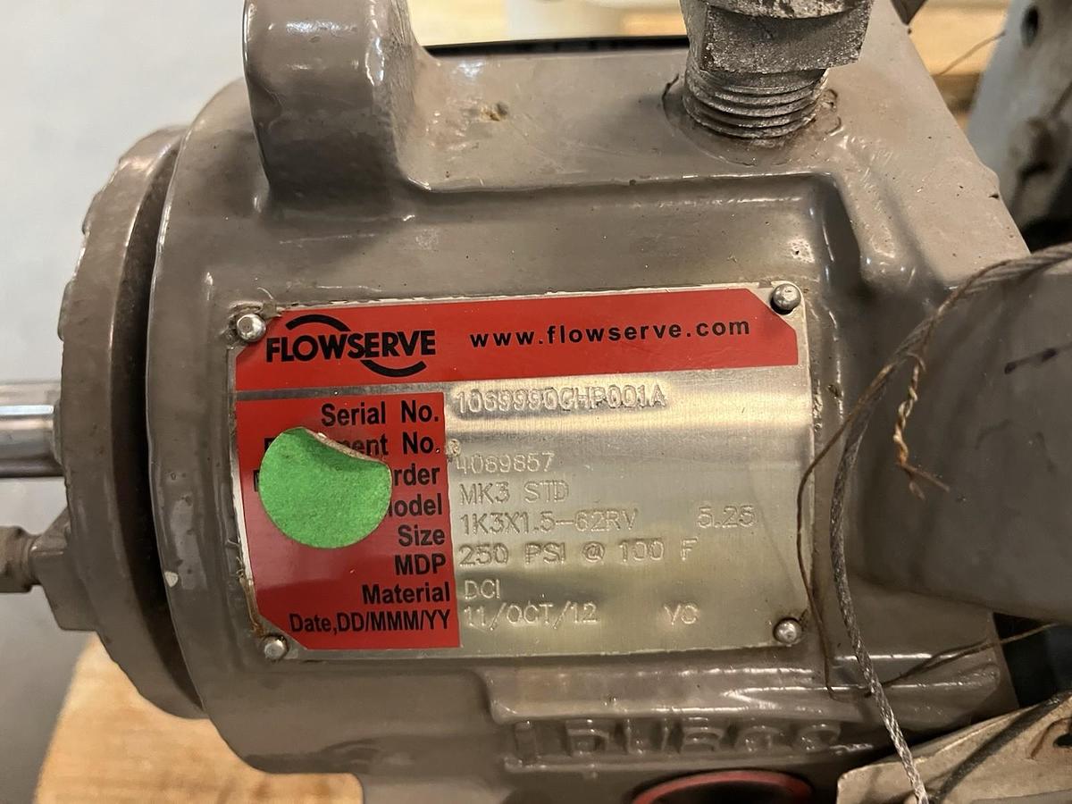 Used FLOWSERVE,MK3-STD,CENTRIFUGAL PUMP 1K3X1.5-62RV 5.25 IMPELLER