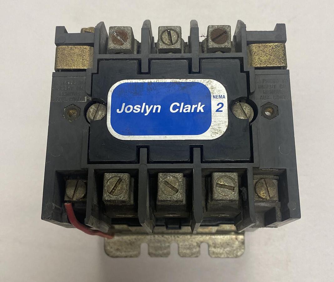 JOSLYN CLARK,T77U032,SIZE 2 CONTACTOR 50A 600V NOS
