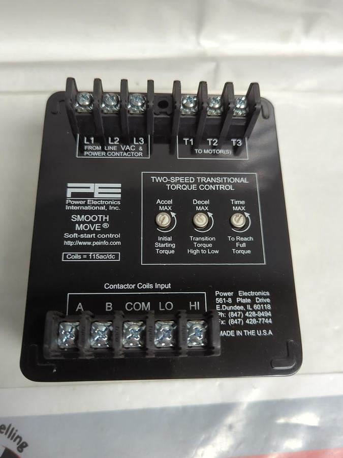 POWER ELECTRONICS,SM4A2L,POWER CONTACTOR 4 AMP 200-480VAC CONTROL 115VAC NOS