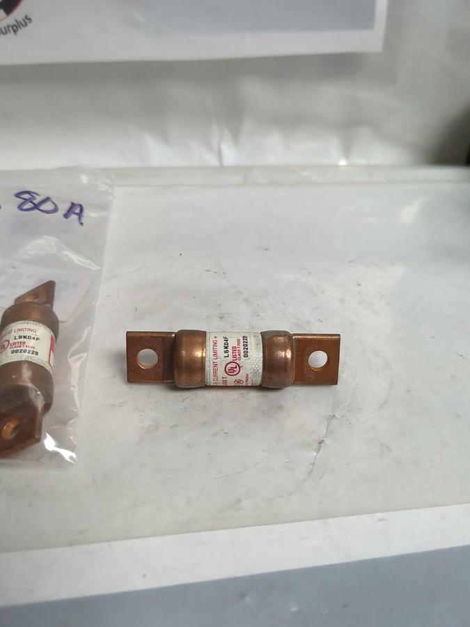 Used LITTELFUSE,JLLS80A,CLASS T FUSE 80 AMP LOT OF 3 PRE-OWNED