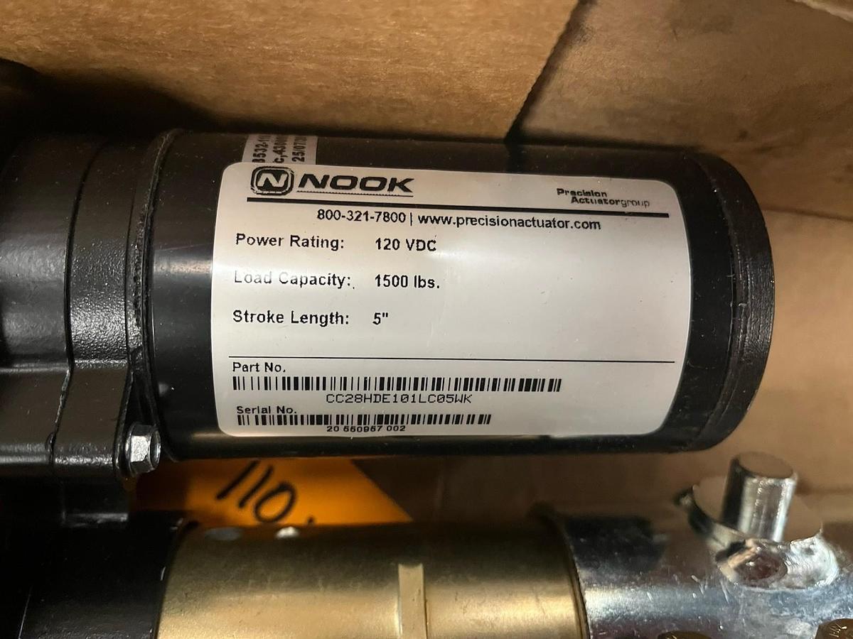 NOOK,CC28HDE101LC05WK,COMPACT ACTUATOR CYLINDER 120VDC 1500LBS STROKE 5"