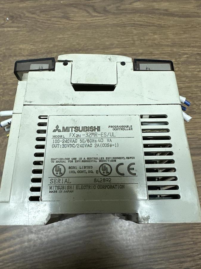 Used Mitsubishi,FX2N-32MR-ES/UL,Programmable Controller