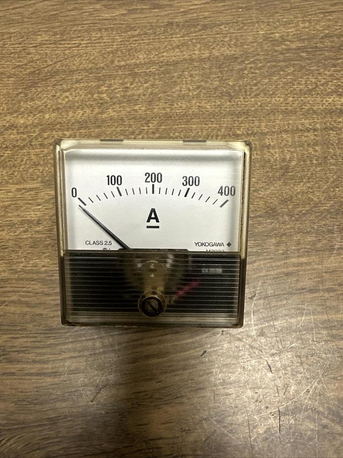 Used Yokogawa,M2093,Panel Meter FS DC 60m V Ext. Shunt 0-400 A
