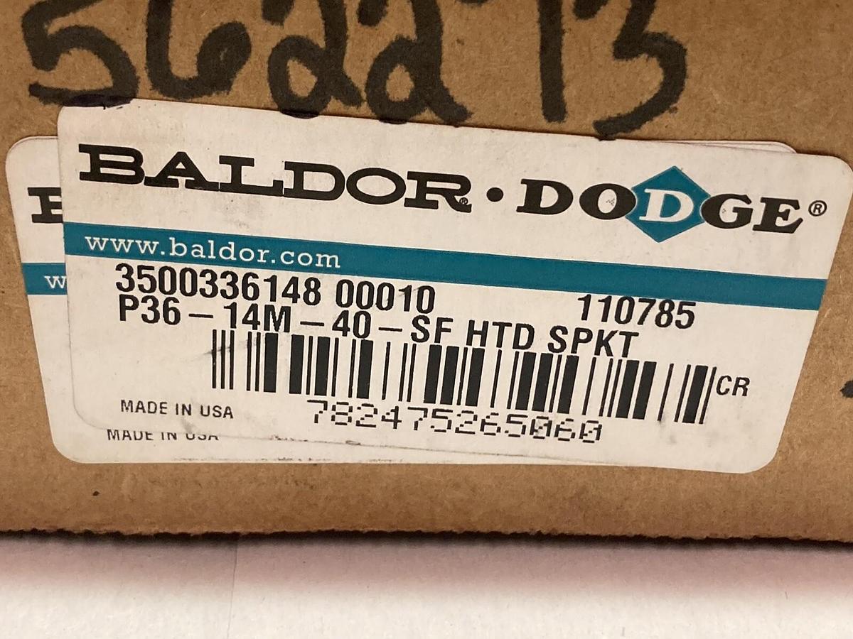 Baldor Dodge,P36-14M-40-SF HTD SPKT,Bearing 110785