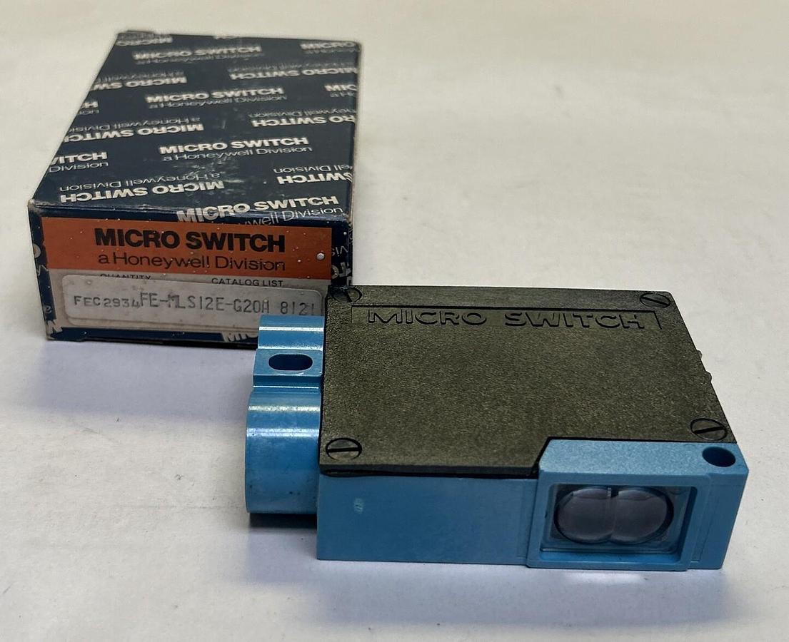 Used HONEYWELL MICROSWITCH,FE-MLS12E-G20A,PHOTOELECTRIC SENSOR NEW