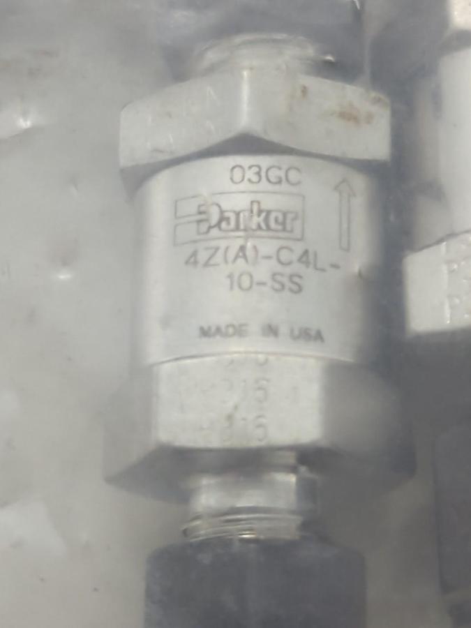 PARKER,4Z(A)C4L-10-SS,POPPET CHECK VALVE 1/4 INCH PACK OF 5 NOS