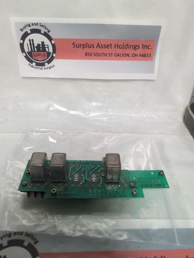 Used BENTLY NEVADA,90040-04,RELAY MODULE PCB BOARD PRE-OWNED
