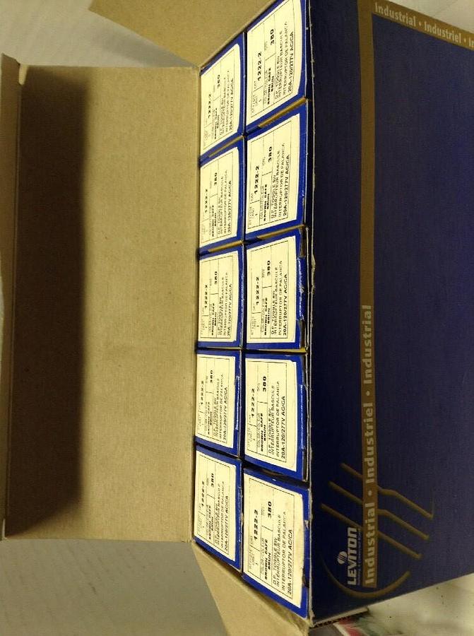 Leviton Industrial,1221-2 SP,Toggle Switch Grounding Box of 10 SAN 380