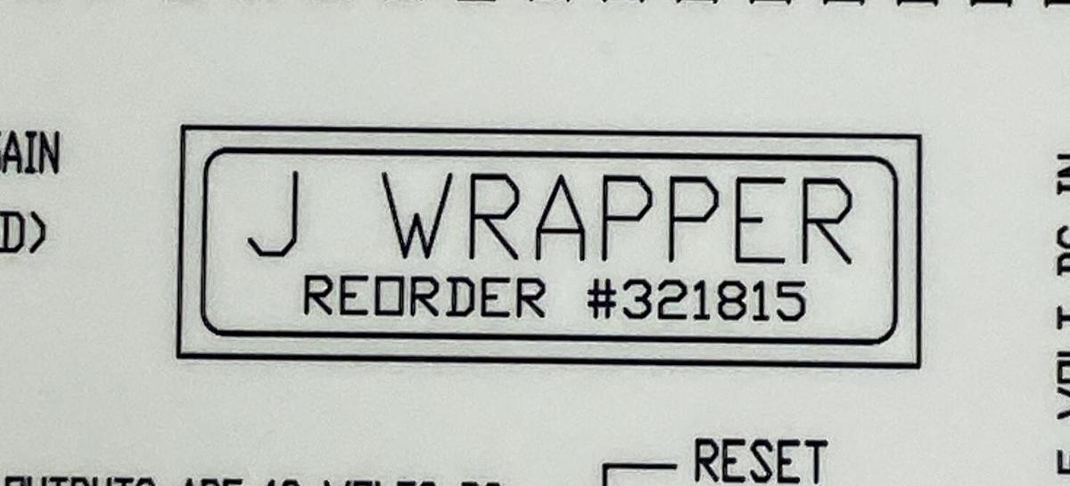 Used DOBOY J WRAPPER,321815,DIGITAL CONTROL BOARD