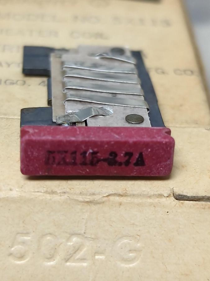 DAYTON ELECTRIC,5X115,HEATER COIL TRIP AMP 3.7A LOT OF 10 NOS