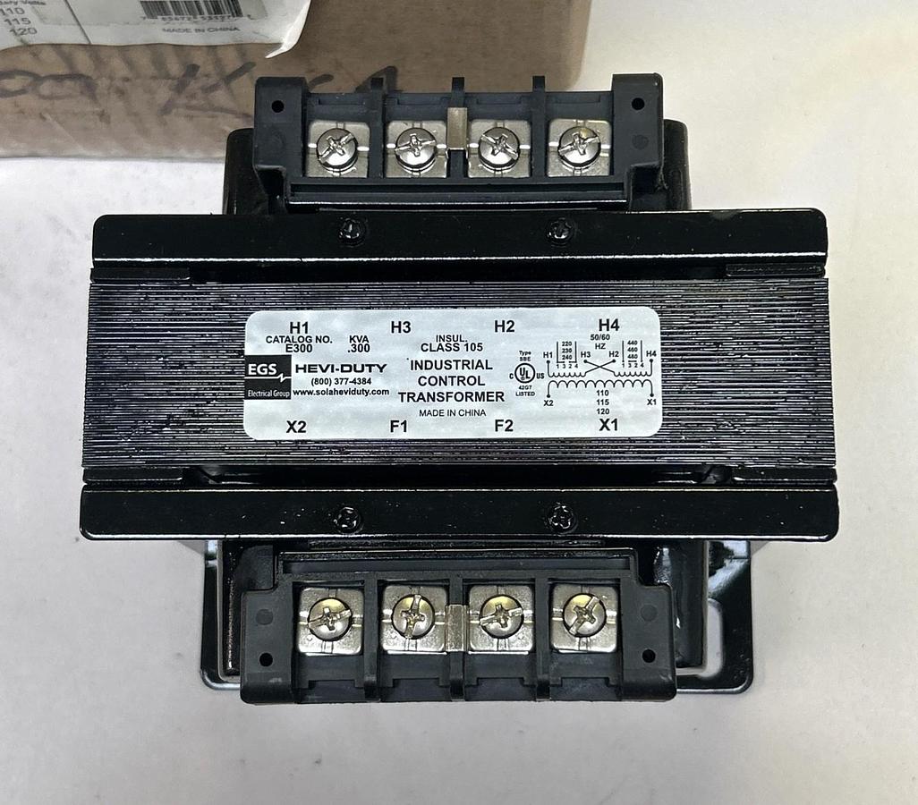 EMERSON,E300,HEVI-DUTY CONTROL TRANSFORMER .300KVA 240X480-120V NOS